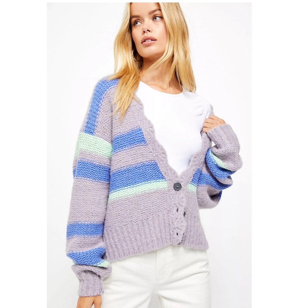 Free People - Slouchy Button up Cardigan Sweater - (#0601)